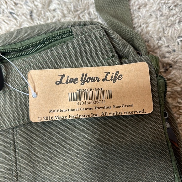 MAZE EXCLUSIVE CANVAS CROSSBODY BAG NWT - Picture 3 of 8